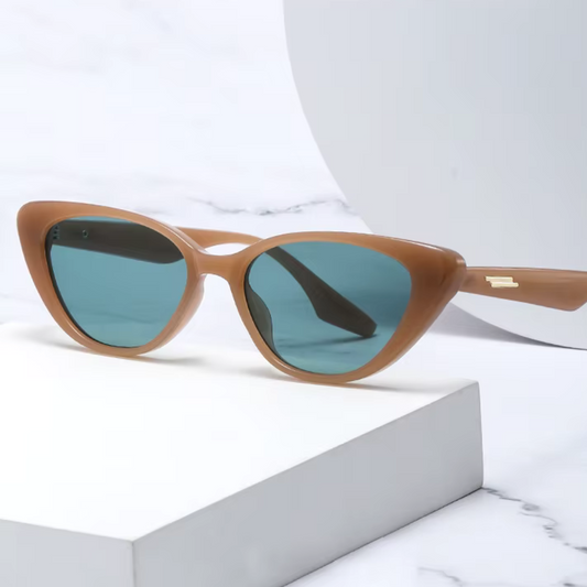 Mavina Angular Cat-Eye Sunglasses