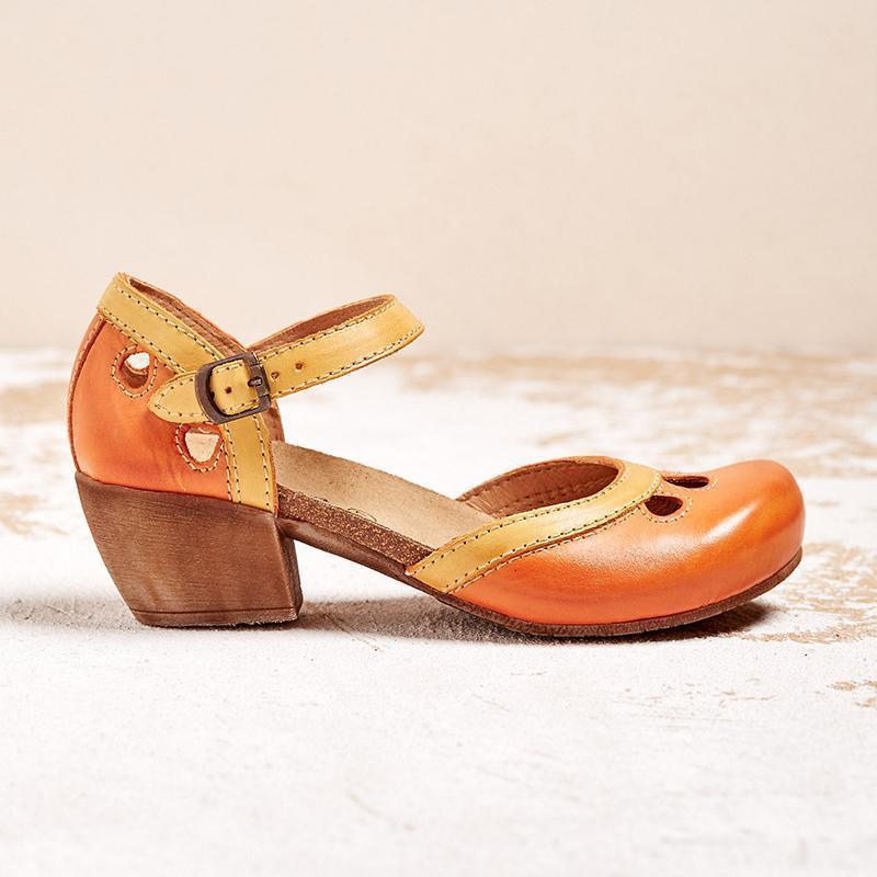 Amalia - Comfortable sandals with low heels