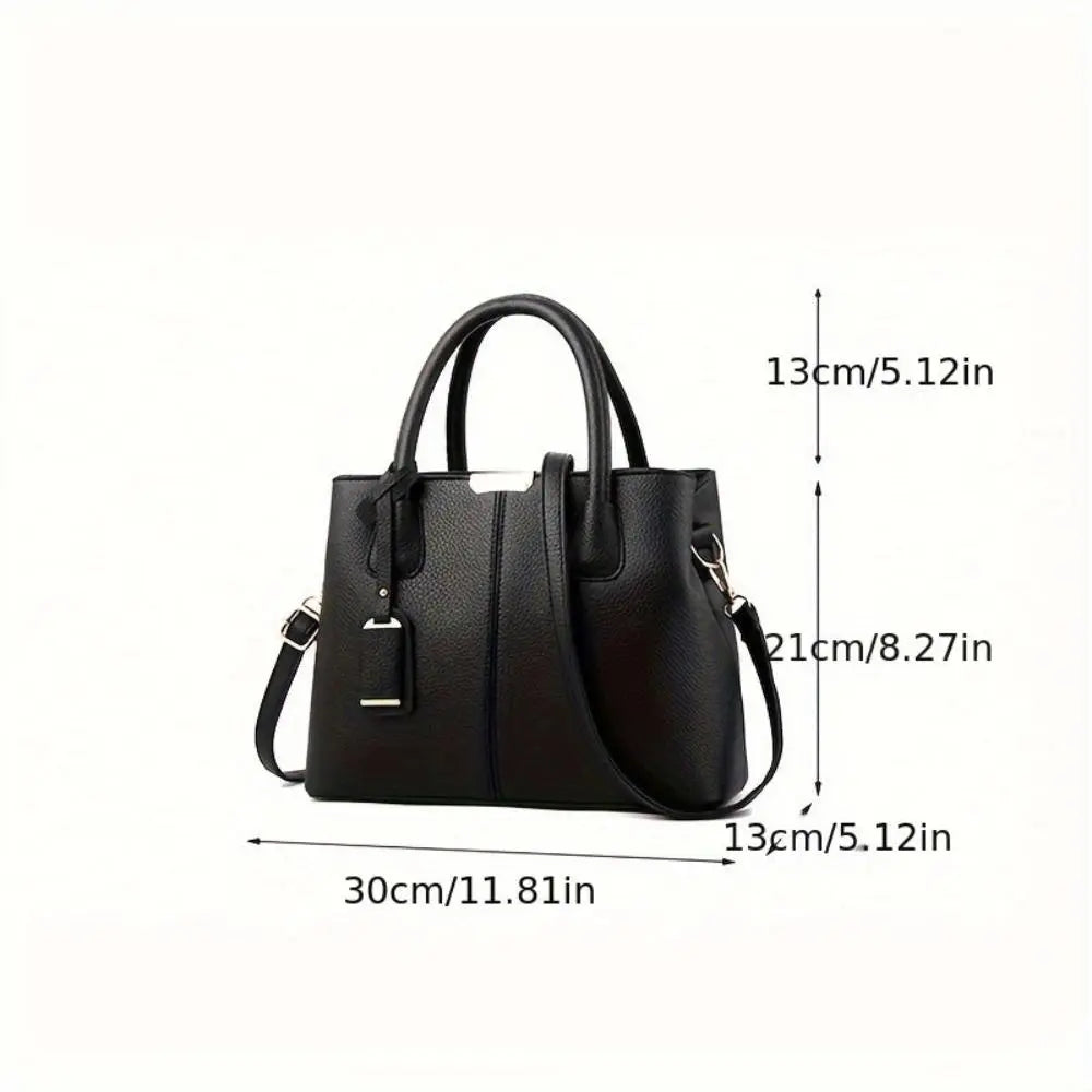 Martha - Vegan Leather Structured Handbag