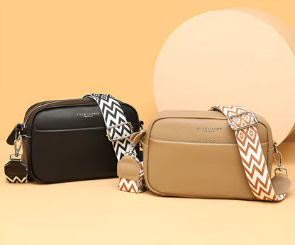 ChicZag - Rectangular leather crossbody bag