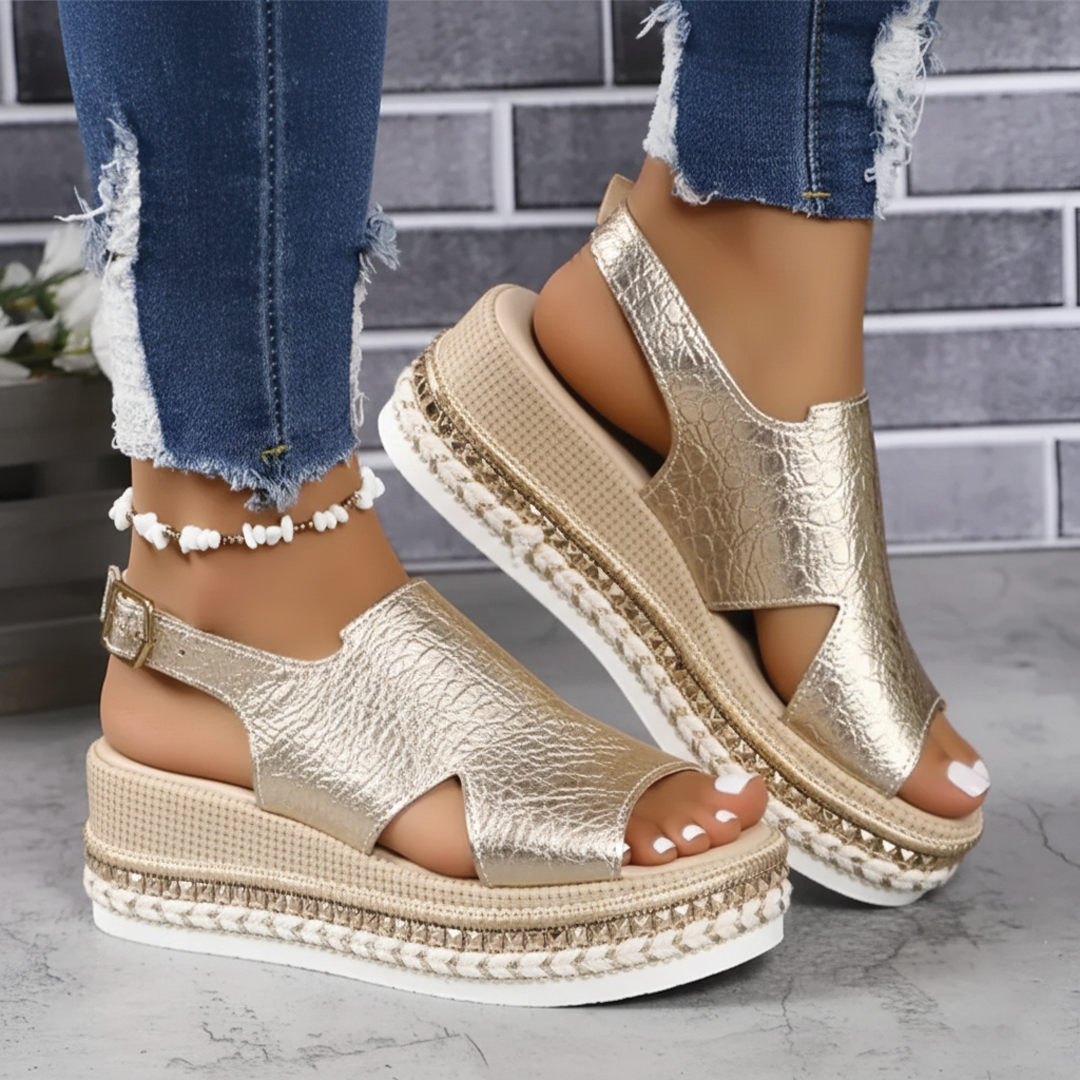 Sandra - Platform Slingback Sandals