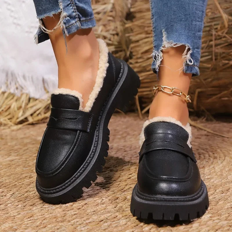 Keller Sherpa-Lined Platform Loafer