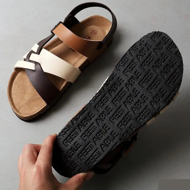 Alfie - Comfortable Leather Outdoor Sandals