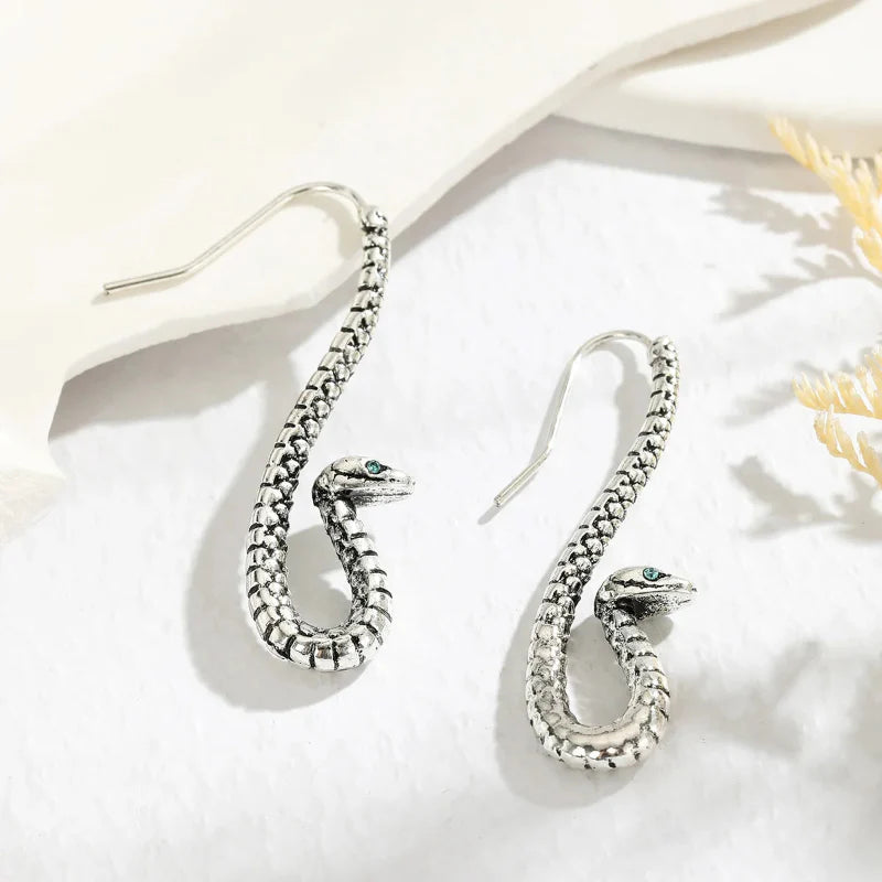 Seraphine Sculpted Snake Earrings