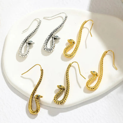 Seraphine Sculpted Snake Earrings