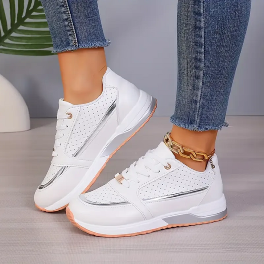 Margaret - Lace-Up Walking Sneakers