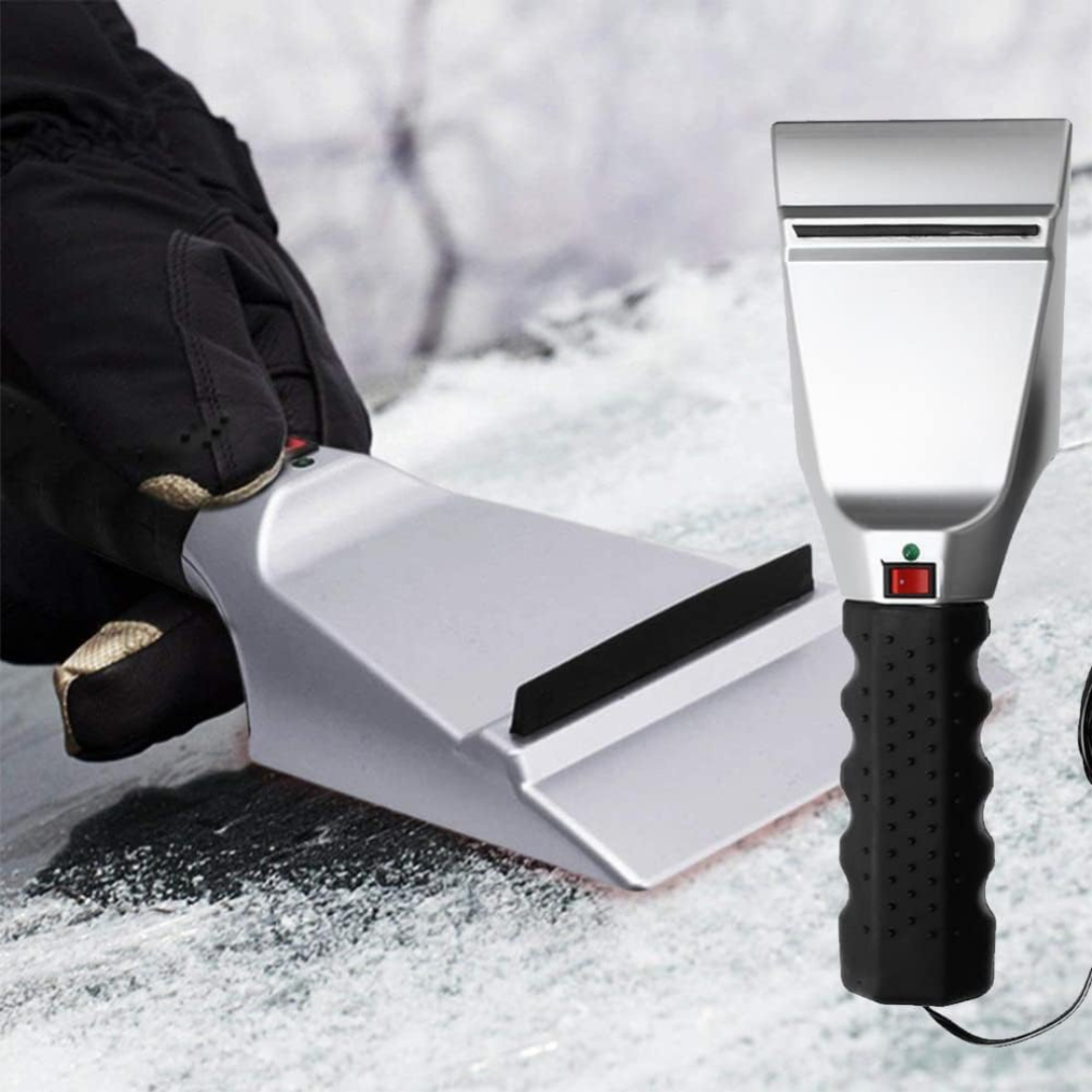 Heated snow shovel