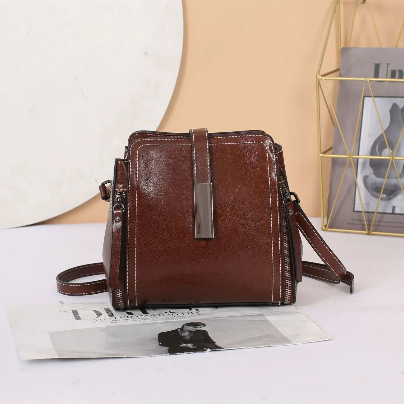 Ellen - Structured Satchel Handbag