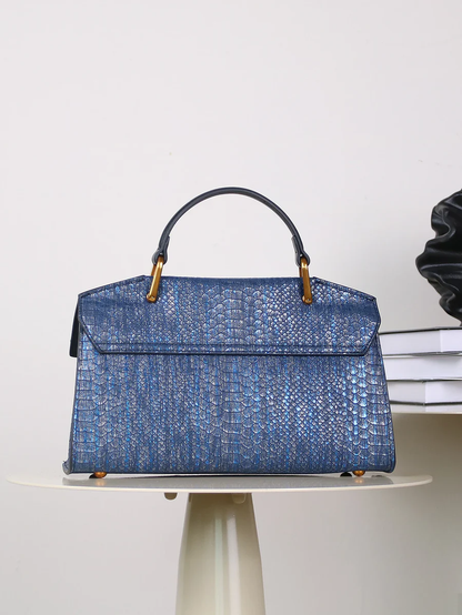 Lio Snake-Print Handbag